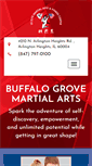 Mobile Screenshot of buffalogrovemartialarts.com